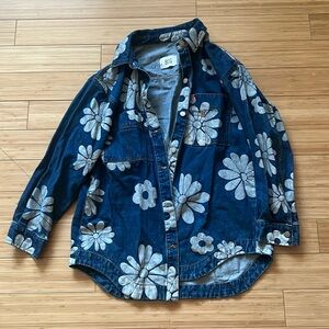 BDG flower print jean jacket